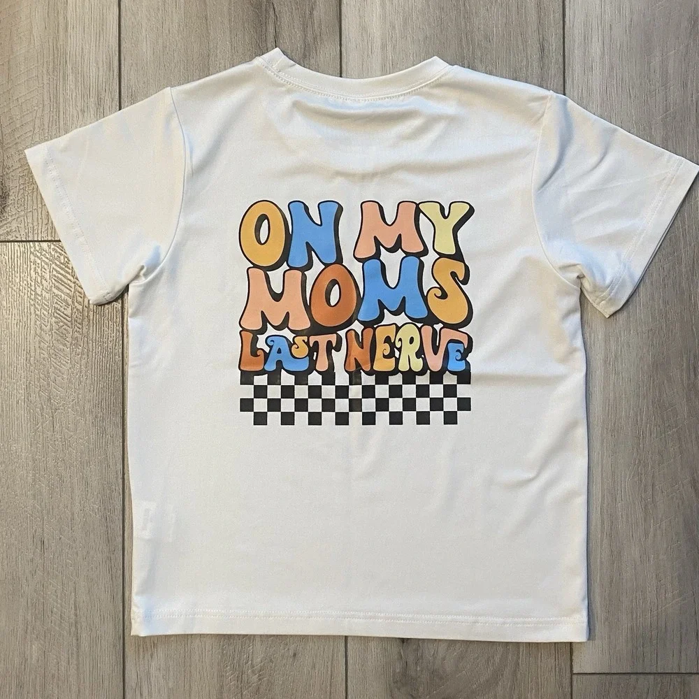On My Mom's Last Nerve Boys T-shirt Kid Life 5t Trendy - Picture 3 of 8